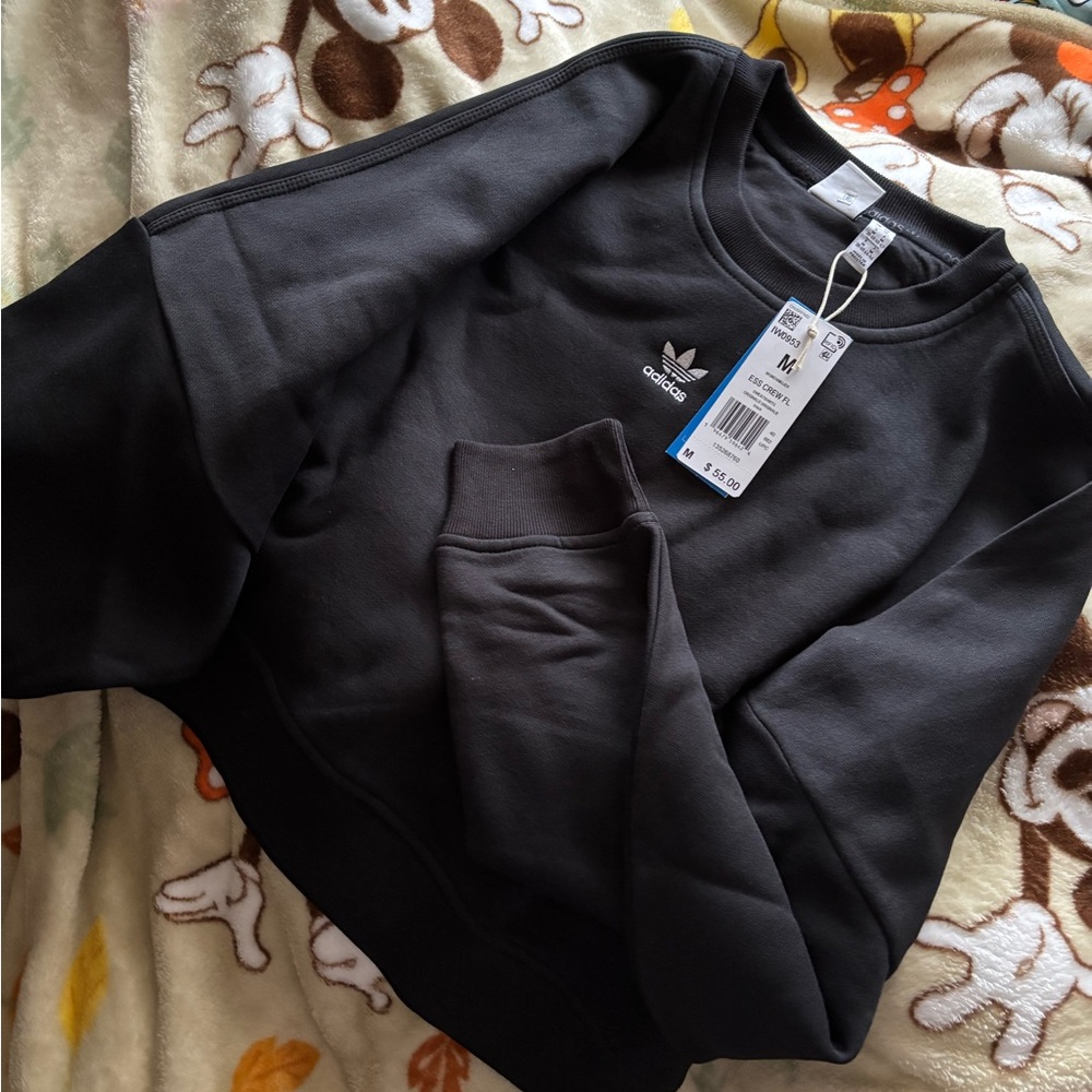 Adidas originals black crewneck